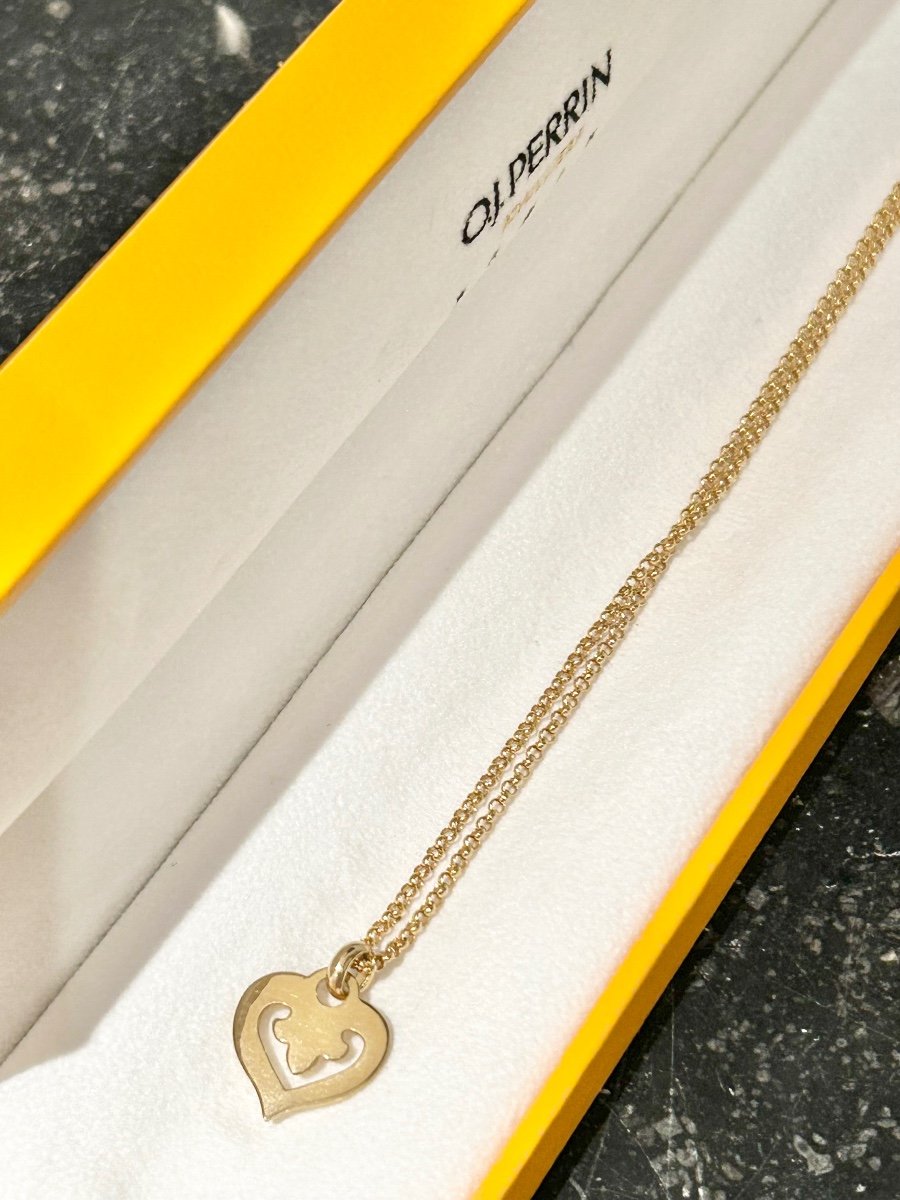 Ojperrin Heart Legends Necklace In 18k Yellow Gold-photo-4