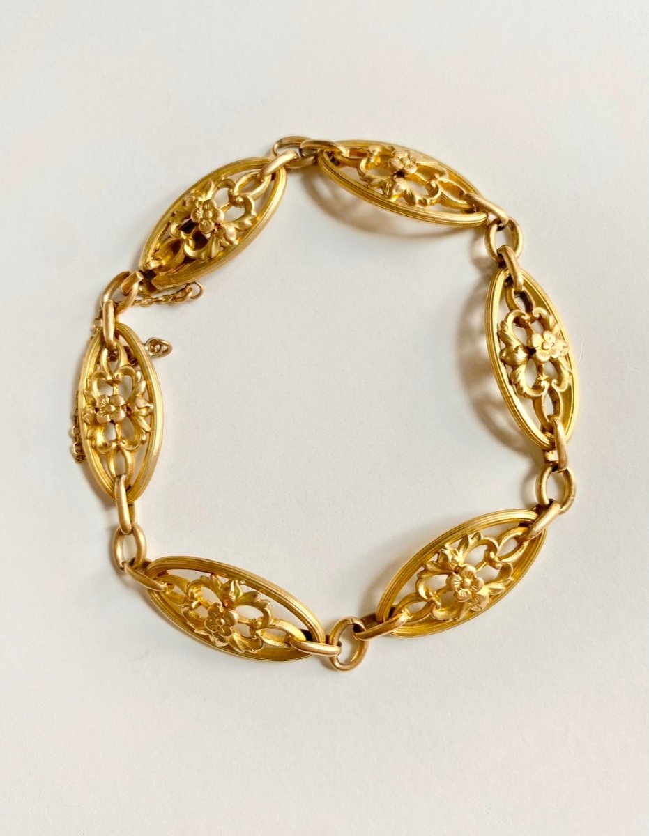 Bracelet Ancien En Or Jaune 18k-photo-1