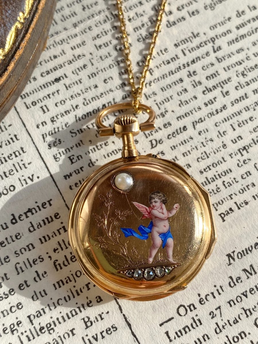 19th Century Pocket Watch In 18k Gold