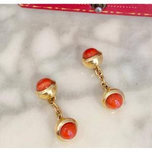 Cartier Paire De Boutons De Manchettes En Or 18k 