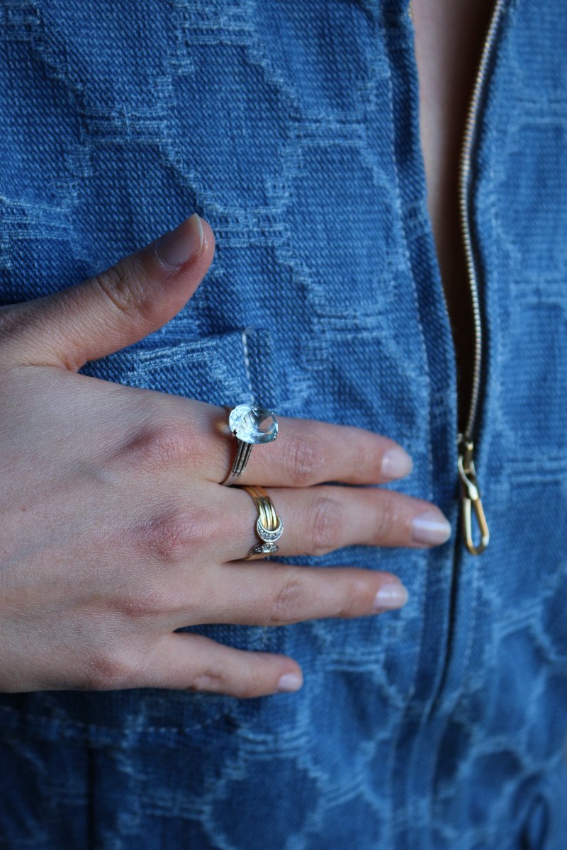 Aquamarine White Gold Ring-photo-3