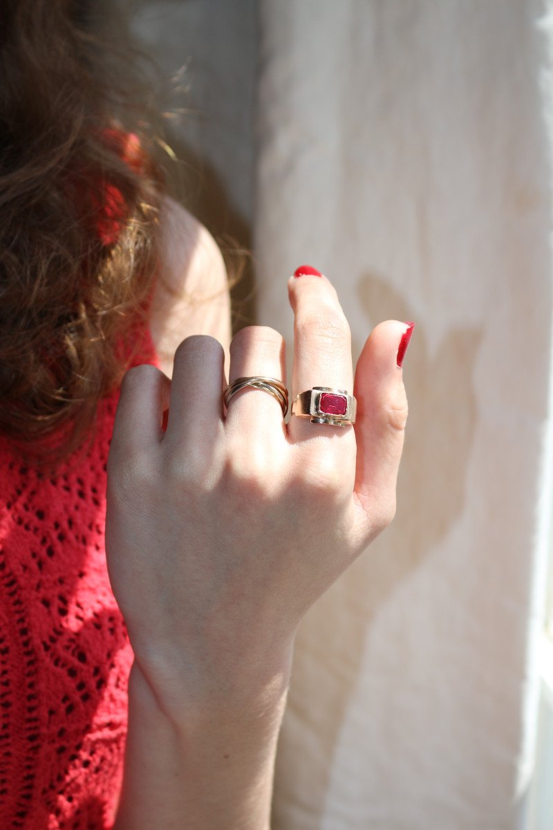 Verneuil Ruby Tank Ring-photo-4