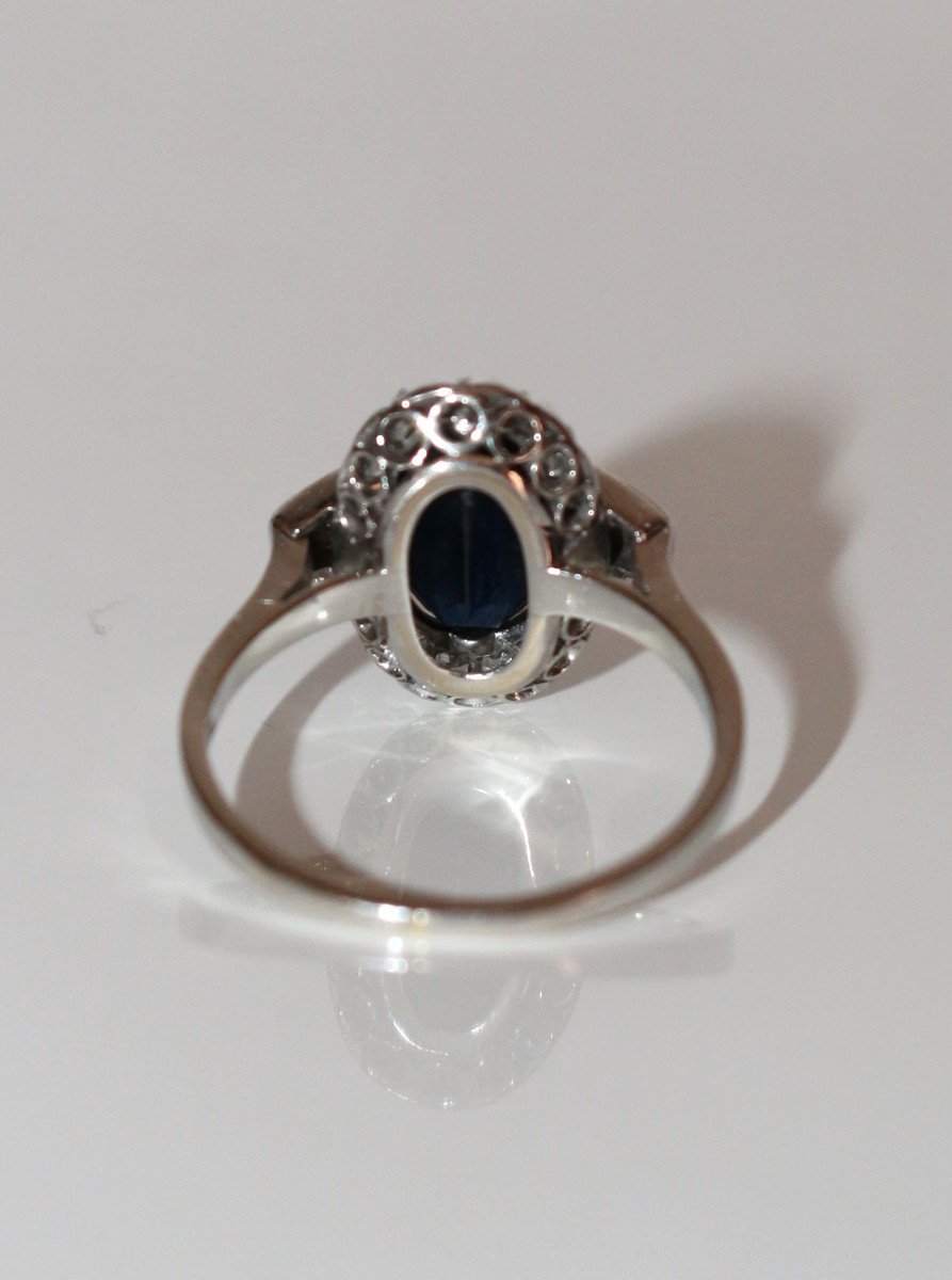 Art Deco Sapphire And Diamond Ring-photo-6