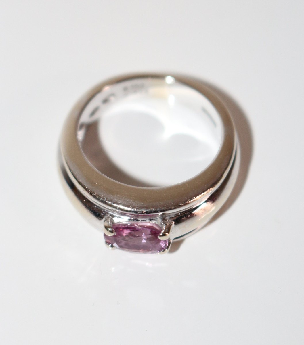 Boucheron Bague Axelle Saphir Rose-photo-3