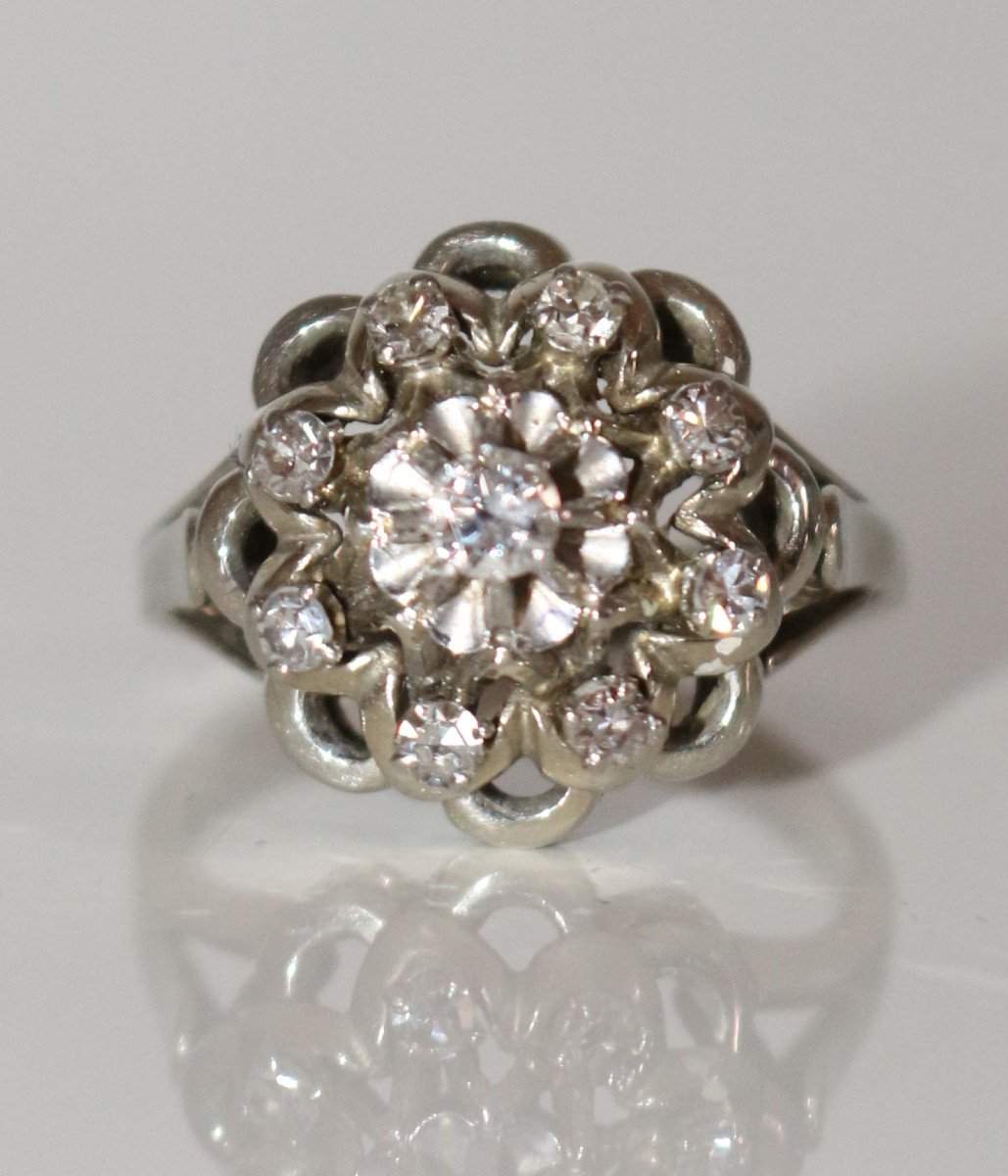 Diamond And Platinum Ring 1950-photo-8