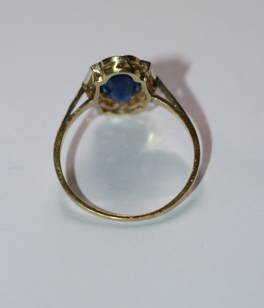 Belle Epoque Ring Unheated Natural Sapphire-photo-4