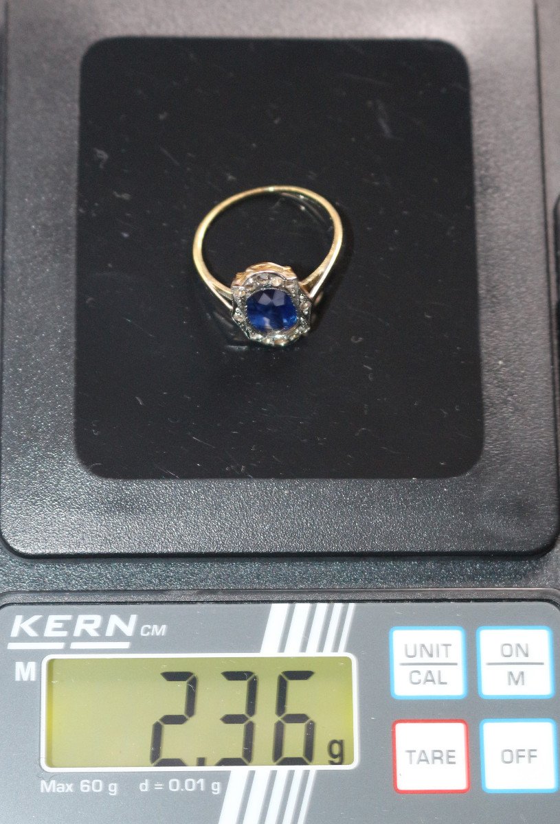 Belle Epoque Ring Unheated Natural Sapphire-photo-2