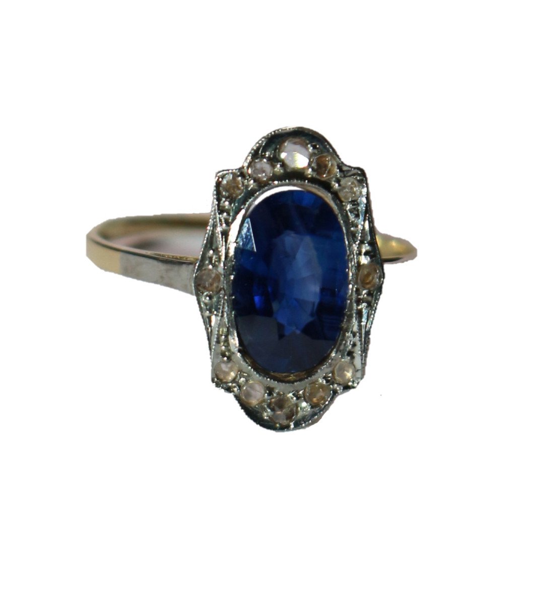 Belle Epoque Ring Unheated Natural Sapphire