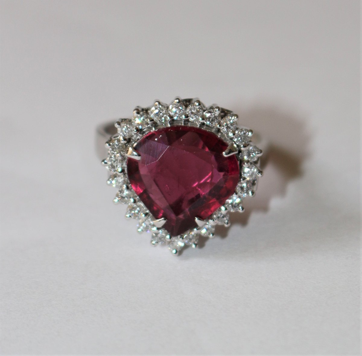 Bague Rubellite &amp; Diamants-photo-3