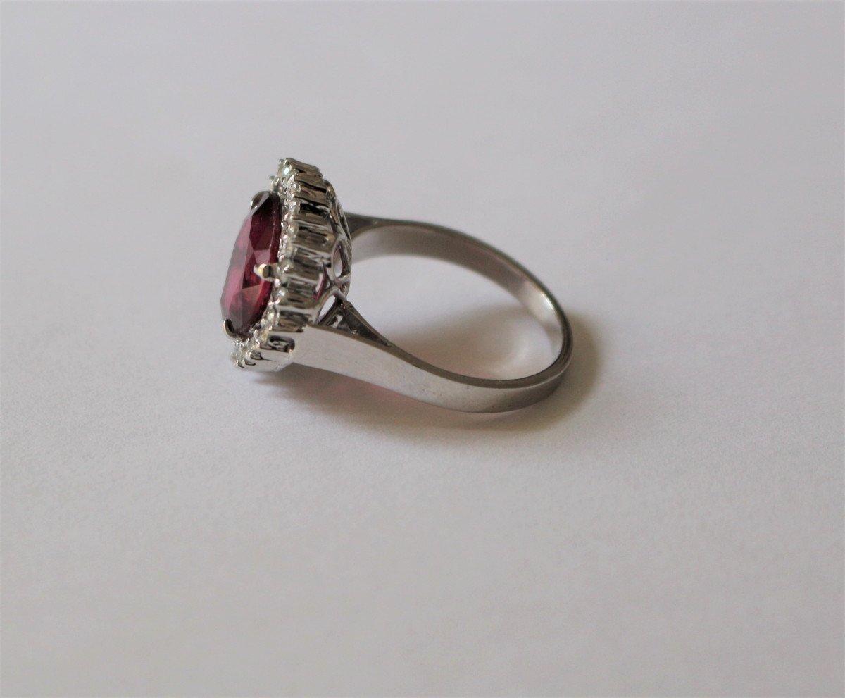 Bague Rubellite &amp; Diamants-photo-4