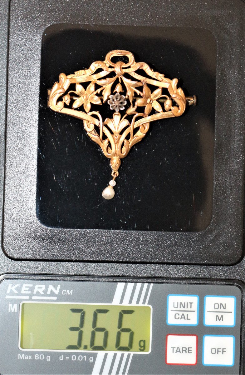 Broche Ou Pendentif d&#039;&eacute;poque Art Nouveau-photo-2