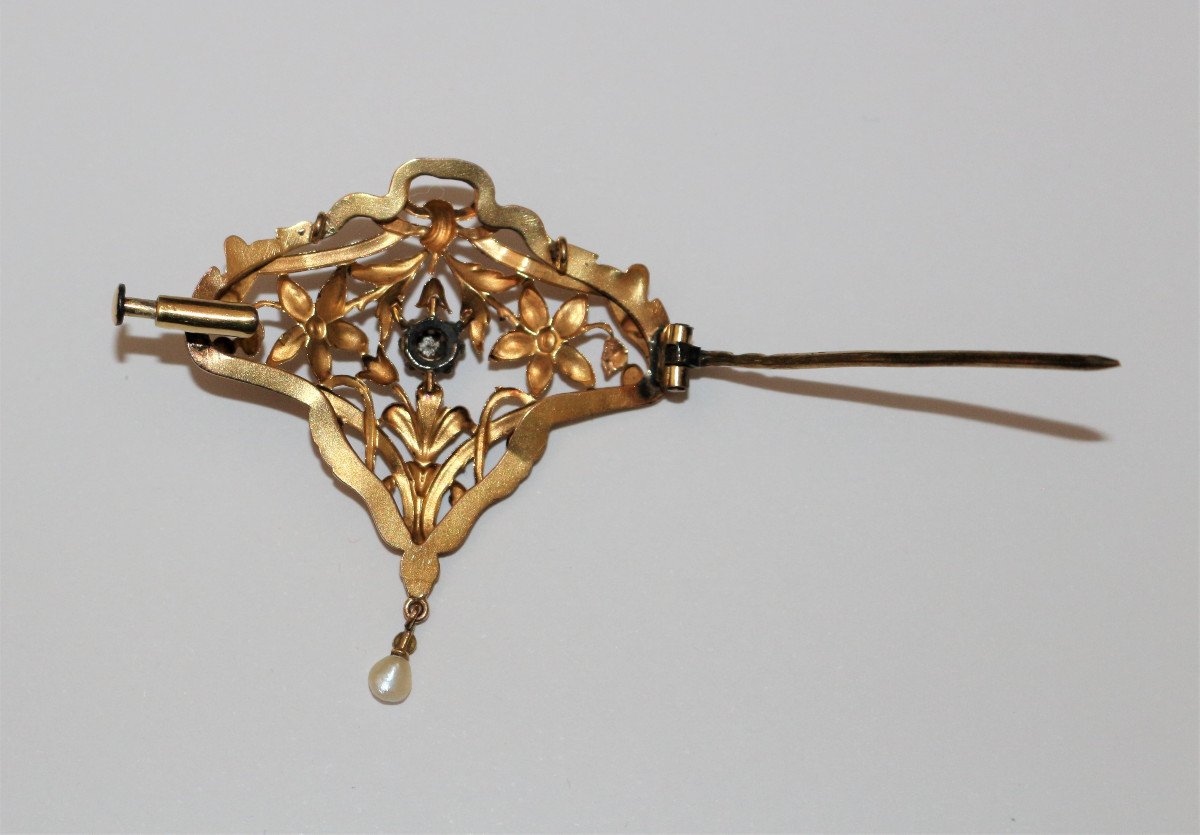 Broche Ou Pendentif d&#039;&eacute;poque Art Nouveau-photo-2