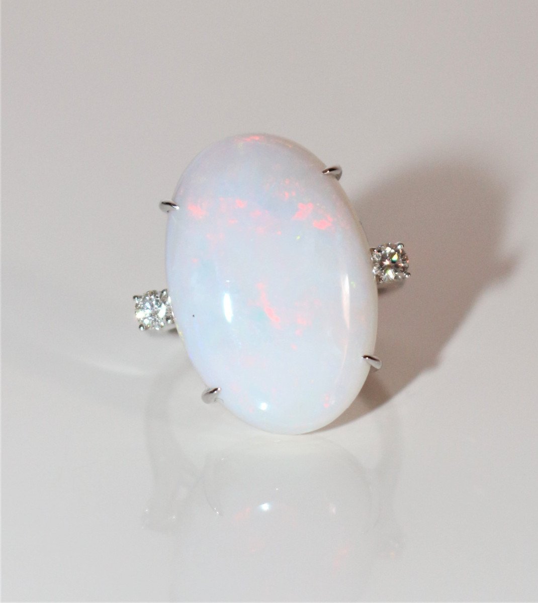 Australian White Opal Ring-photo-1