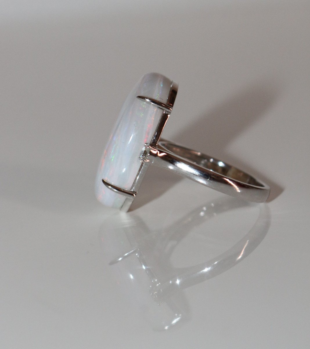 Australian White Opal Ring-photo-3