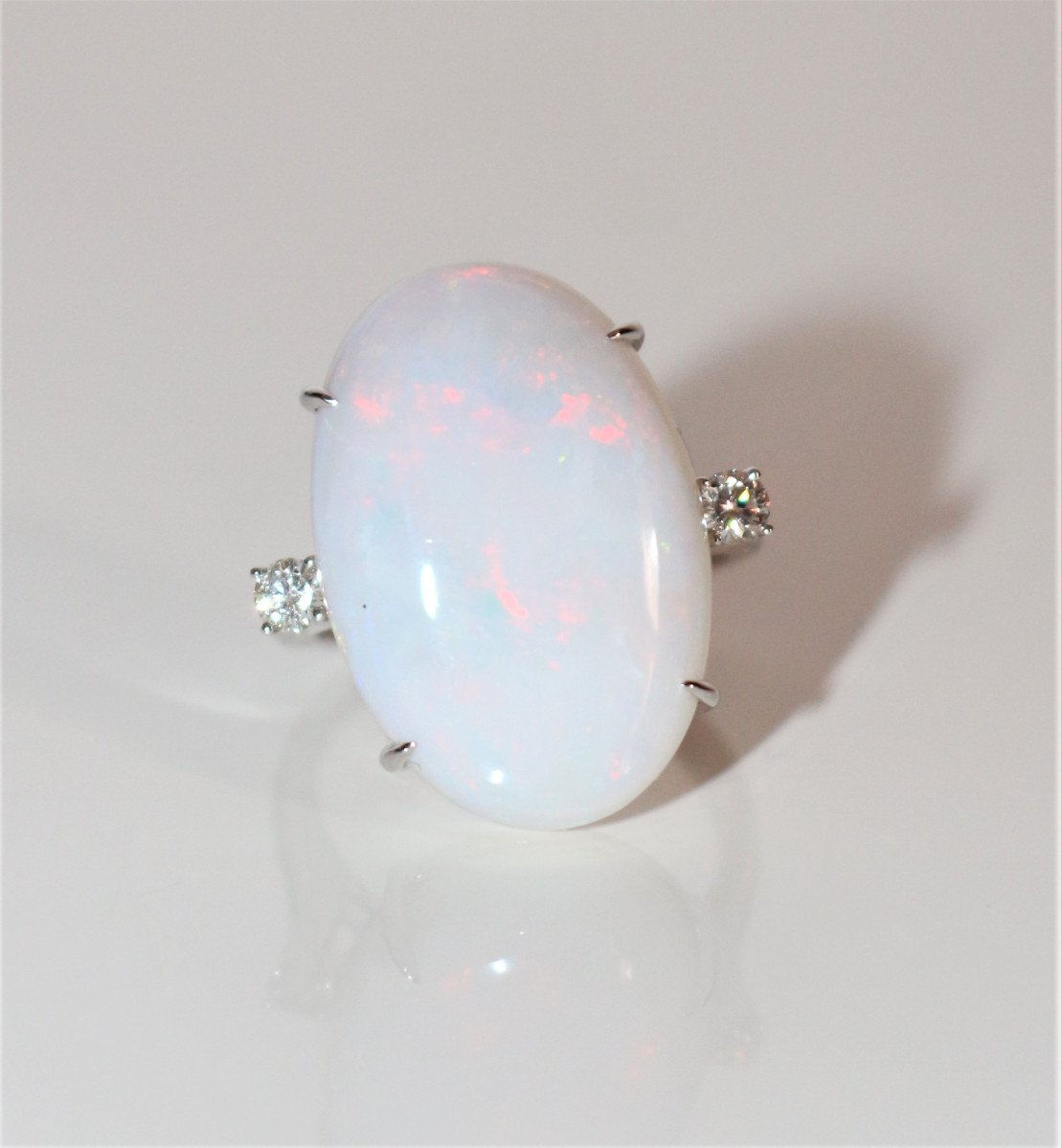 Australian White Opal Ring-photo-6