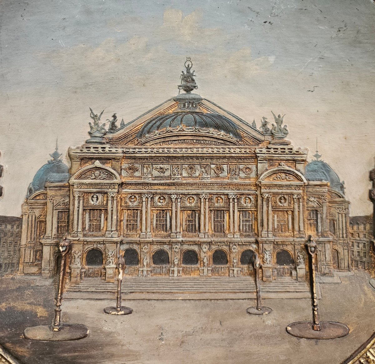 A 3d Clay Plate Of Opera Garnier-photo-3