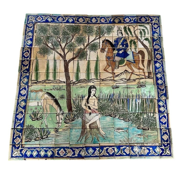 Ancient Persian Tiles Legend Of Persia (khosrow And Shirine) -photo-2