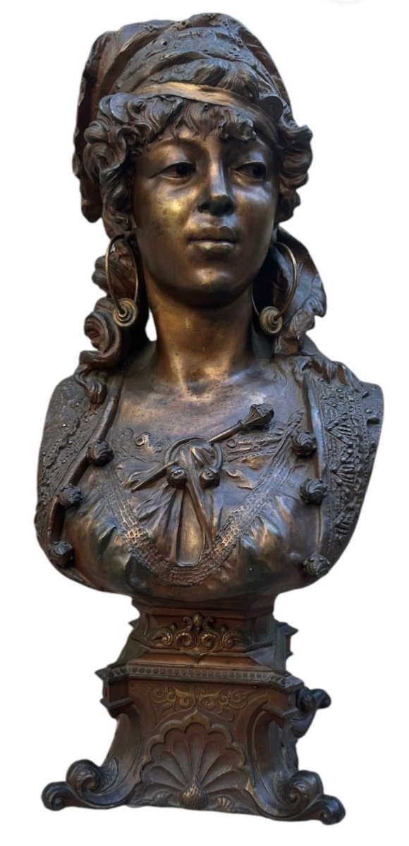 Orientalist Bust Signed Henry Weïsse