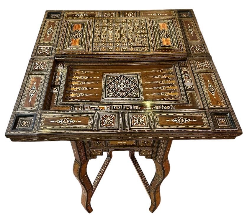 Syrian Marquetry Games Table -photo-3