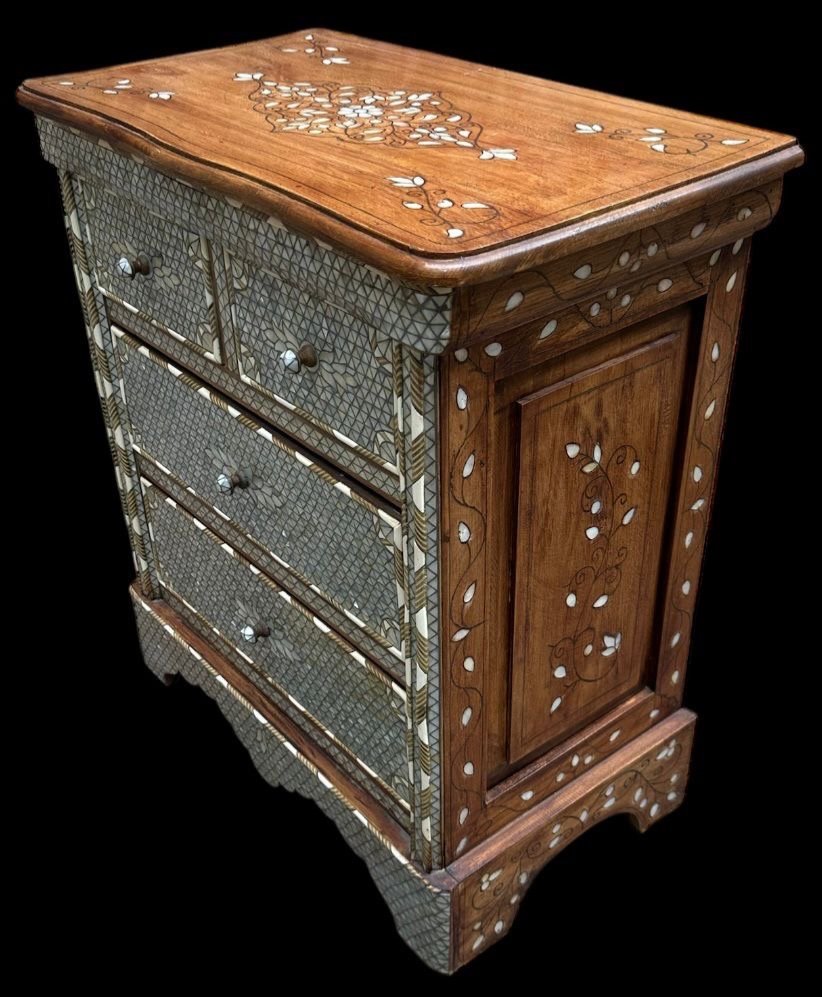 Syrian Chest Of Drawers Inlaid With Mother-of-pearl -photo-2