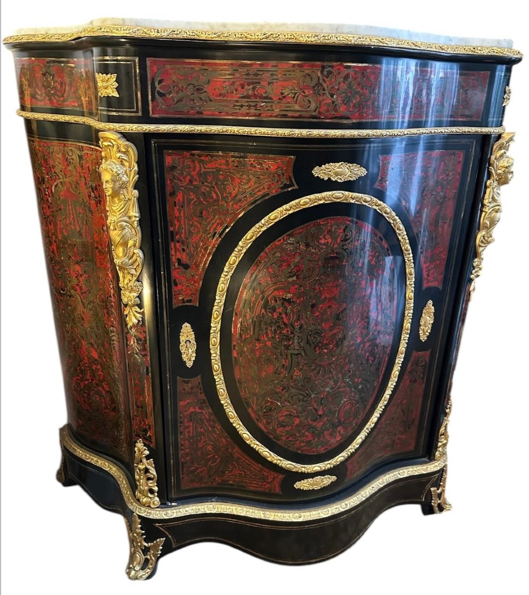 Boulle Marquetry Sideboard From The Napoleon III Period -photo-2