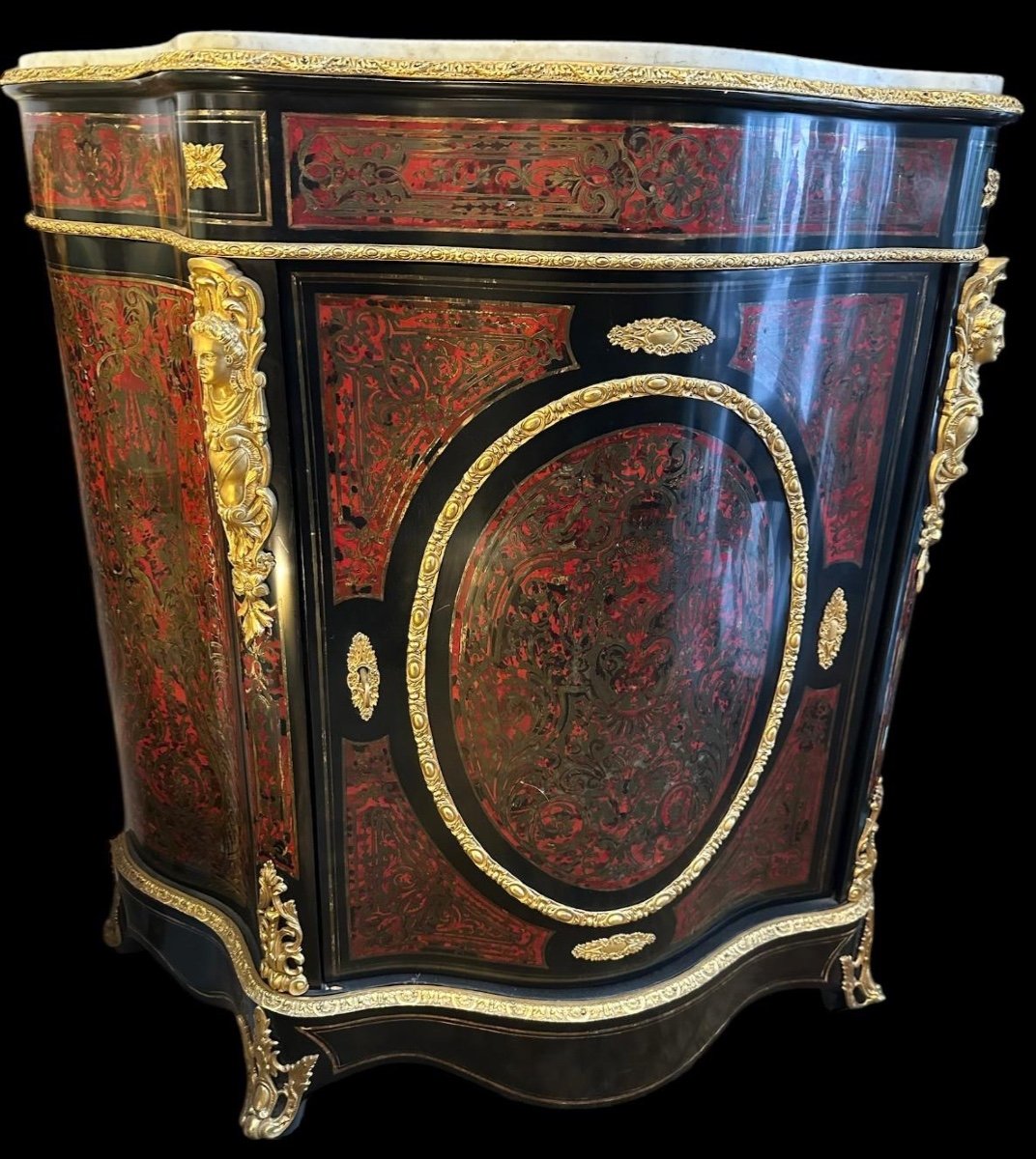 Boulle Marquetry Sideboard From The Napoleon III Period -photo-4