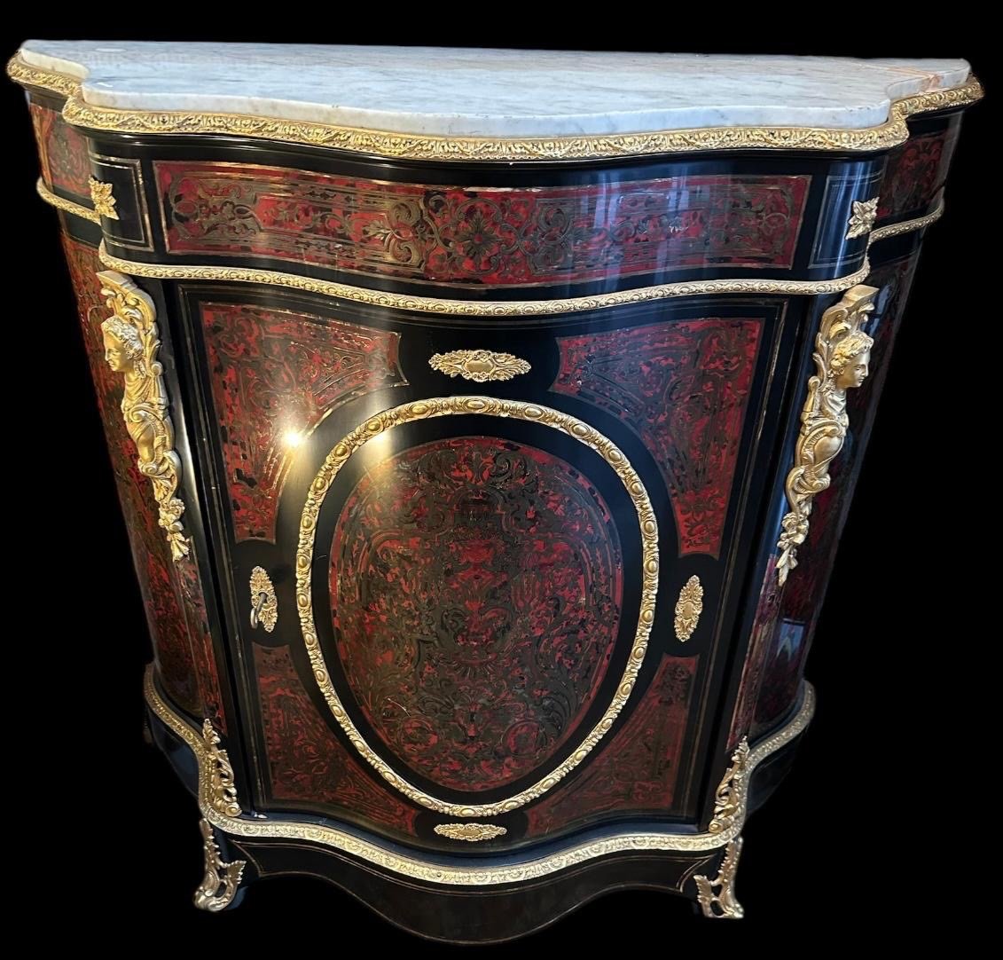 Boulle Marquetry Sideboard From The Napoleon III Period -photo-1