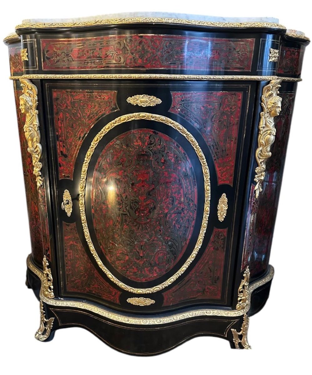 Boulle Marquetry Sideboard From The Napoleon III Period 