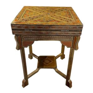 Syrian Marquetry Games Table.