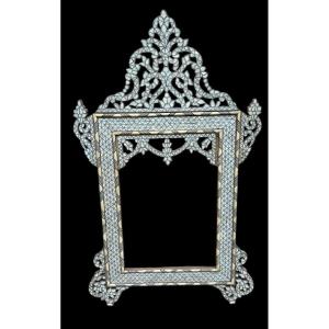 Mother Of Pearl Inlaid Mirror Frame.