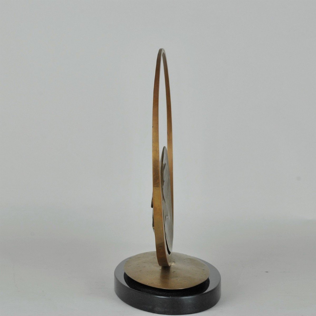 Carmello Cappello, Sculpture En Bronze Sur Socle, XXème Siècle-photo-2