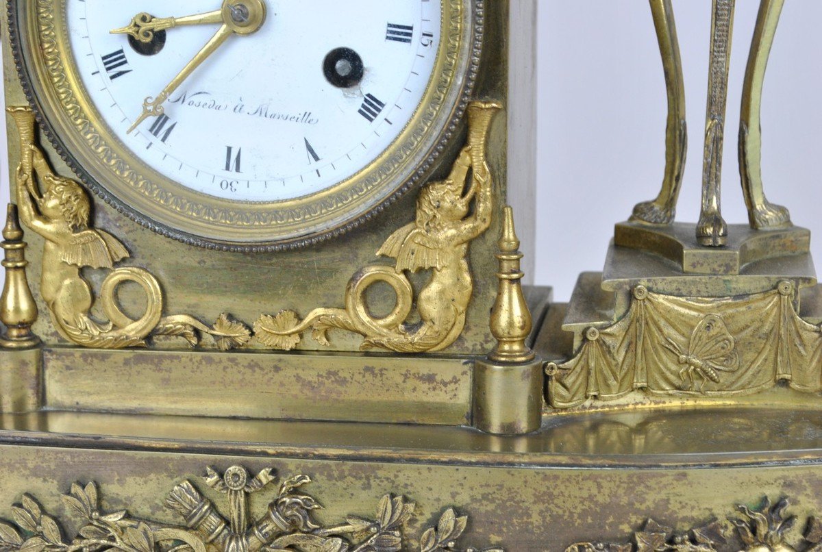 The Birth Of The King Of Rome, Bronze Clock, XIXth Century-photo-2