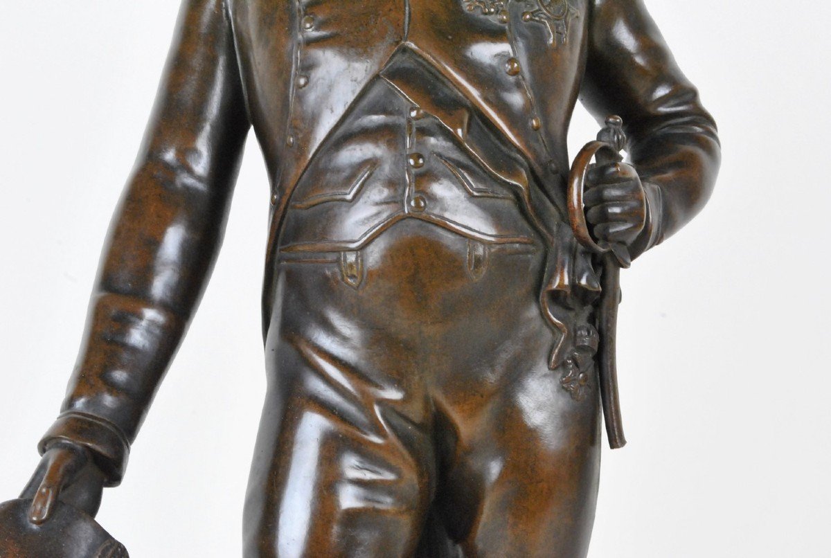 Gregory, Bonaparte Standing, Signed Bronze, XIXth Century-photo-3