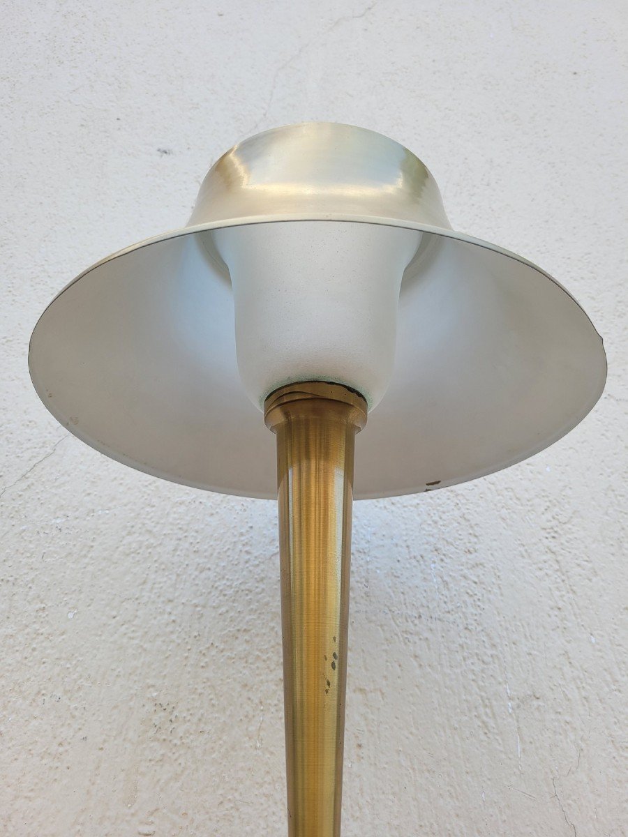 J Perzel, Brass Table Lamp, 20th Century-photo-3