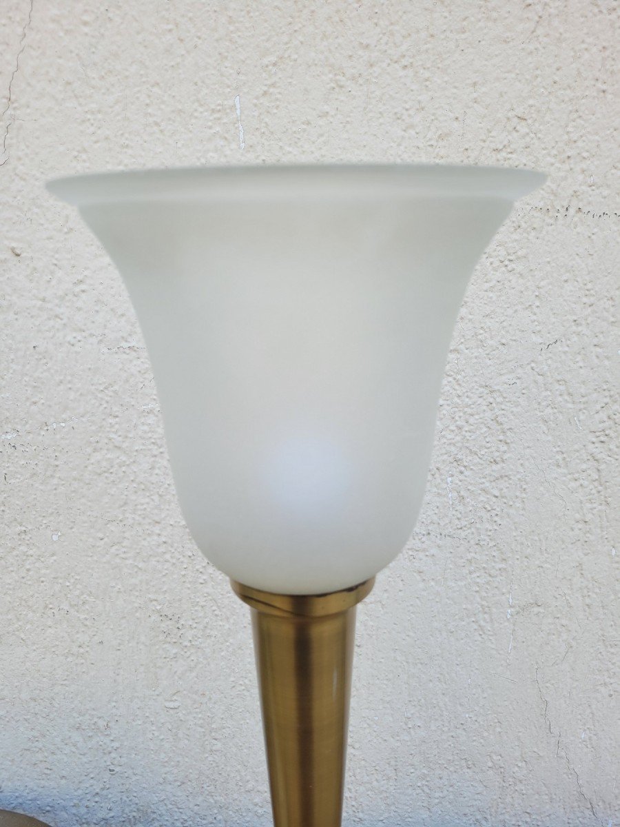 J Perzel, Brass Table Lamp, 20th Century-photo-5