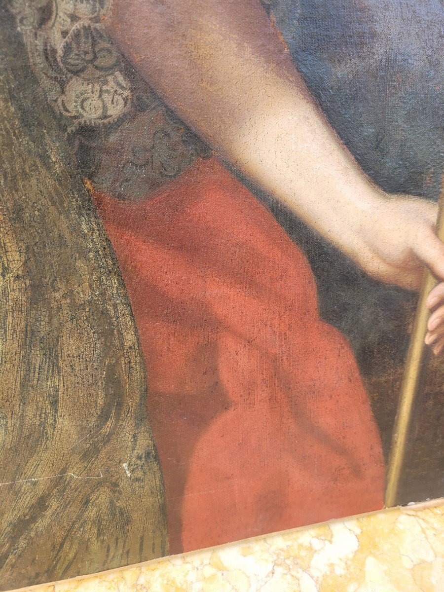 Grand Portrait De Dame de qualité,  XVIIIème Siècle-photo-4