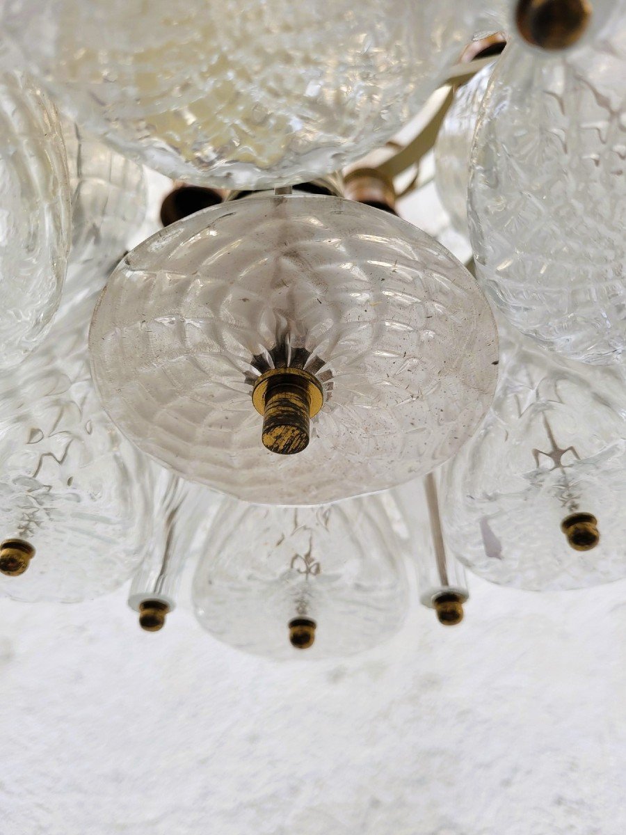 Glass Chandelier / Ceiling Lamp, Venini, 20th Century-photo-5