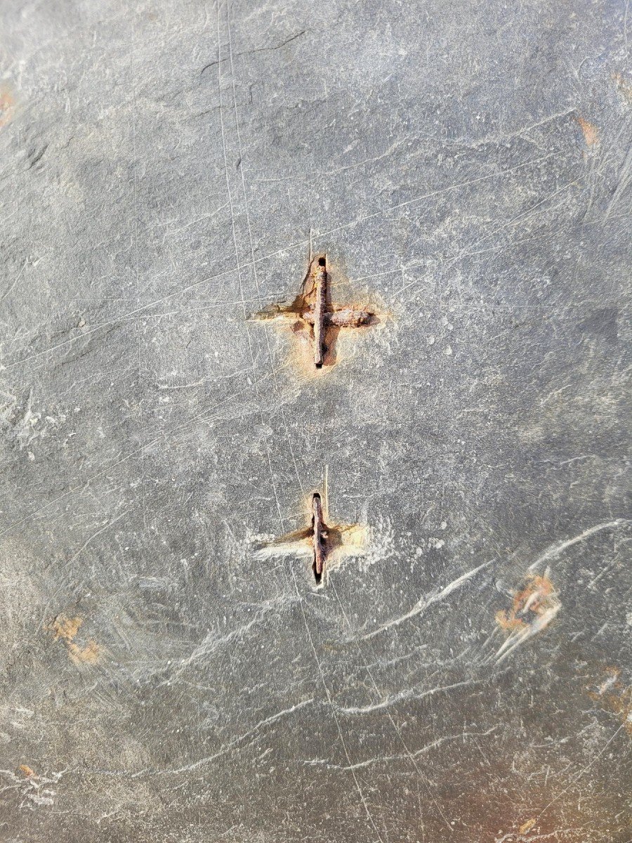 Slate Sundial, Decorated And Dated 1704-photo-7