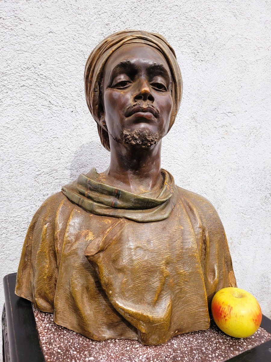 Goldscheider, Bust, Orientalist Terracotta, 19th Century