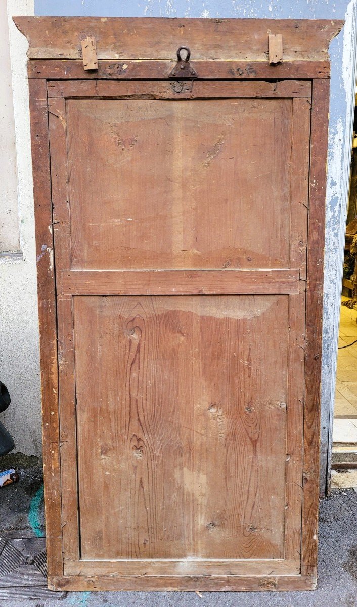 Console + Miroir En Bois Doré, Italie XVIIIème Siècle-photo-6