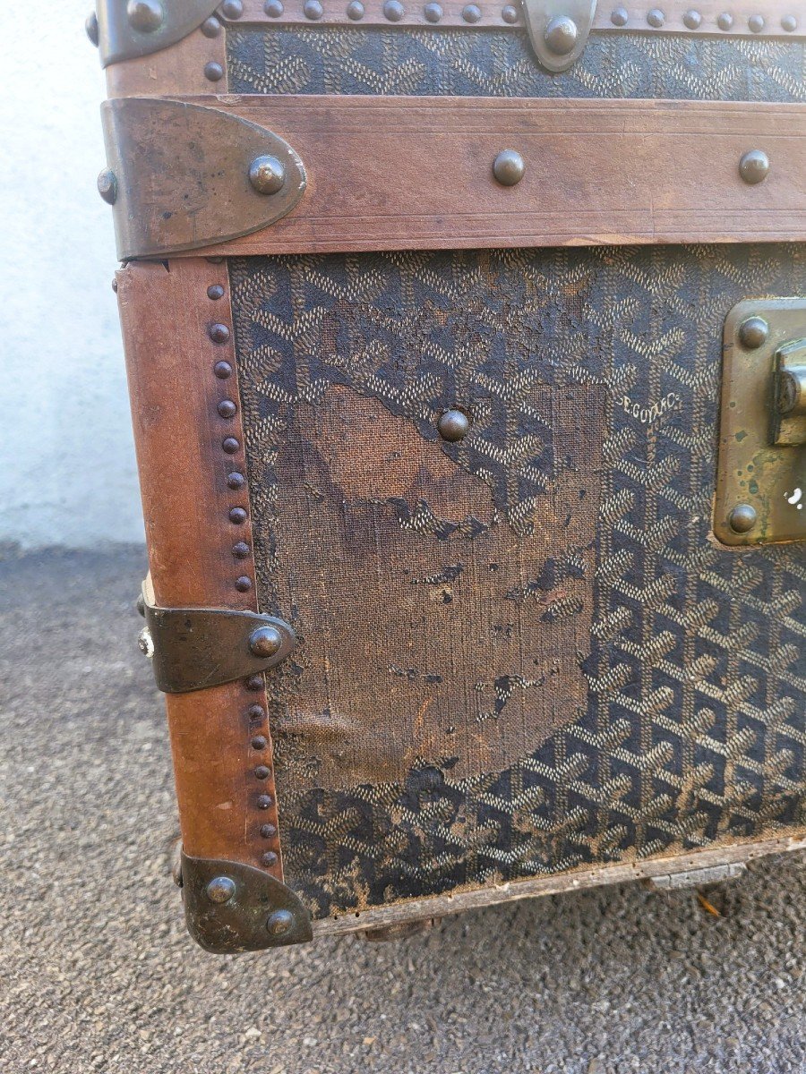 Goyard Cabin Trunk, Early 20th Century-photo-5