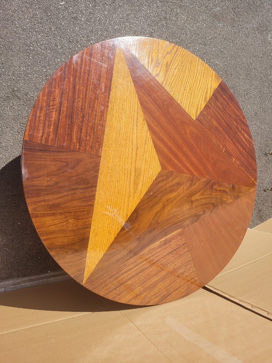 Marquetry Coffee Table, Art Deco, 20th Century-photo-3