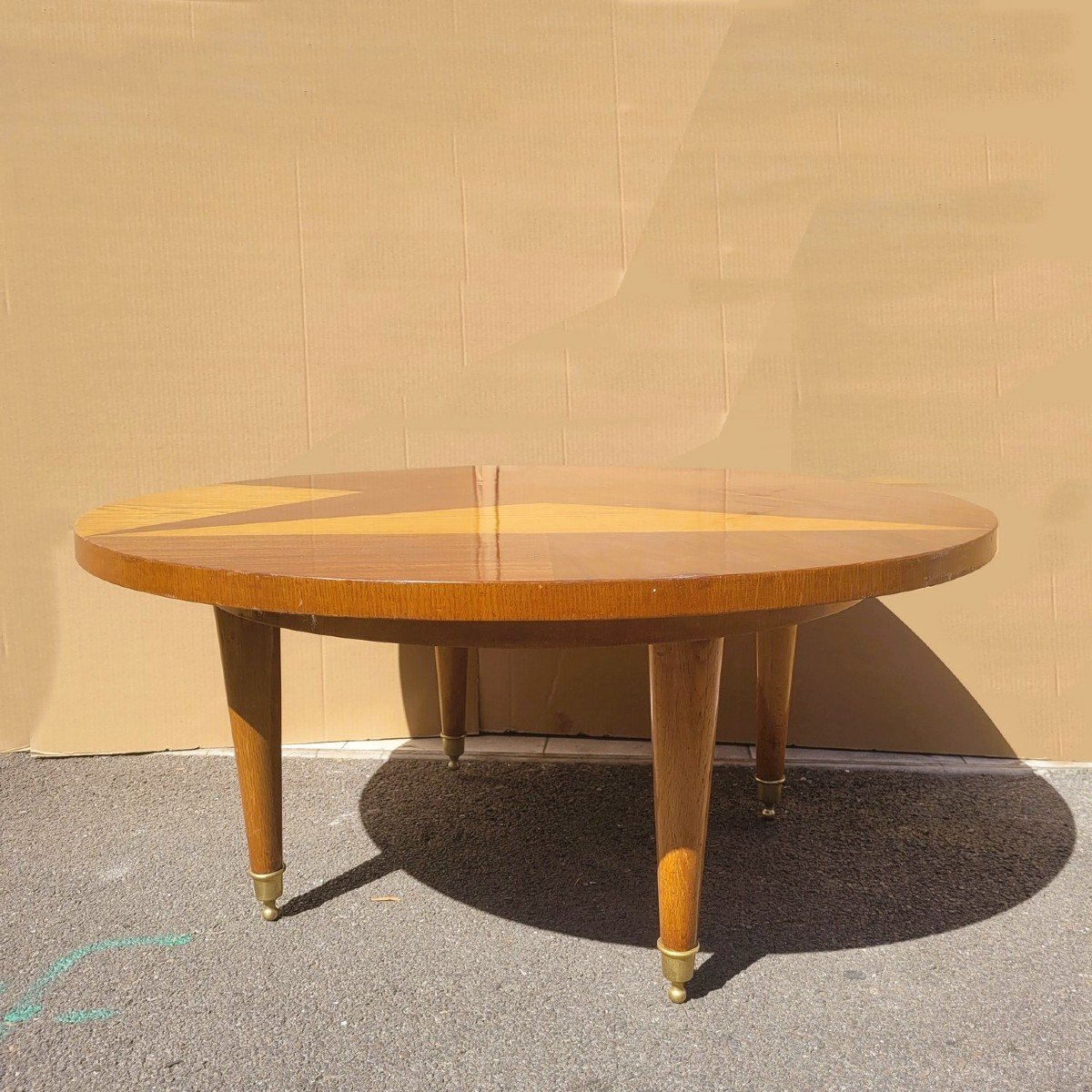 Marquetry Coffee Table, Art Deco, 20th Century-photo-4