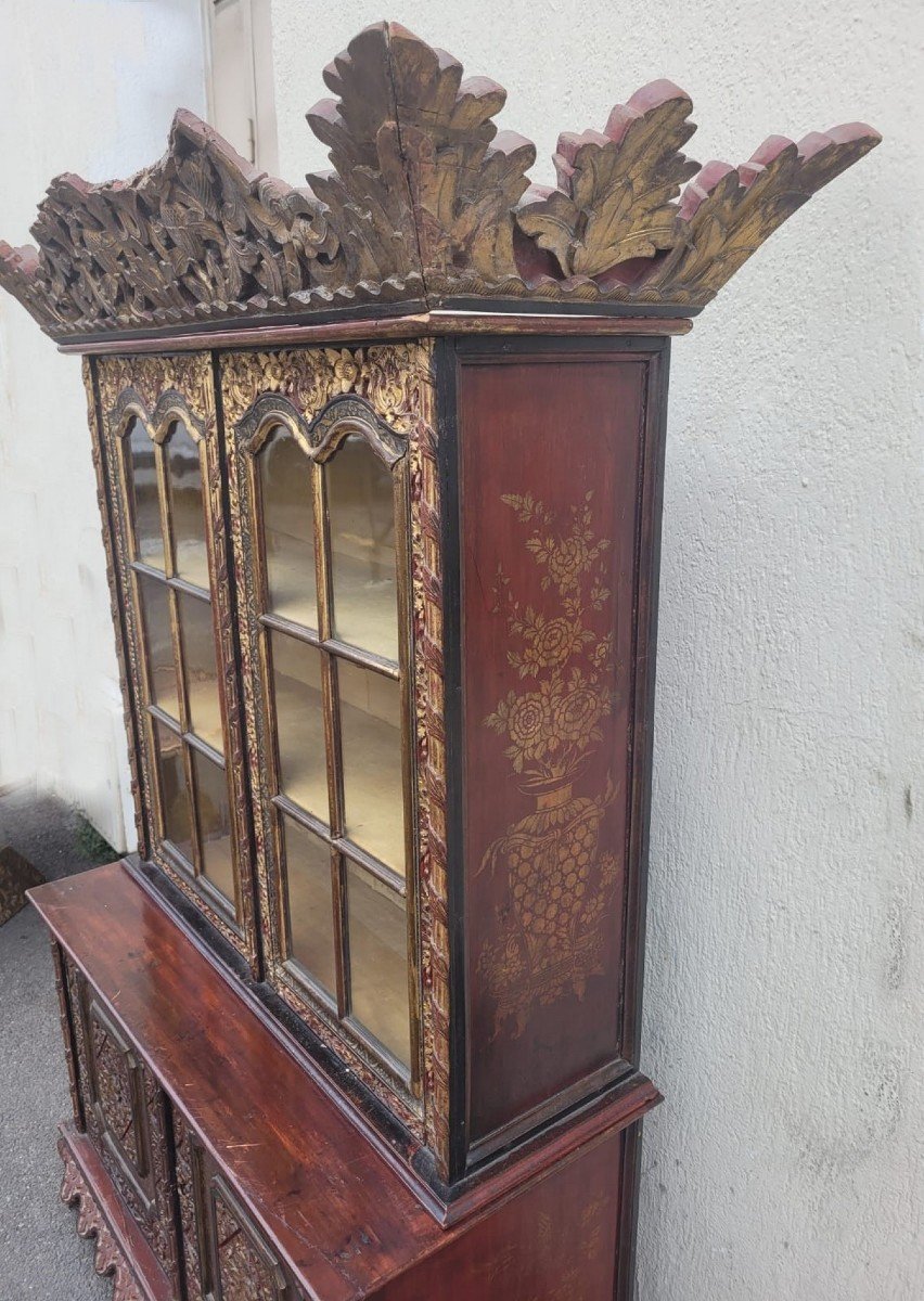 Asian Carved Wooden Furniture, Late 19th Early 20th Century-photo-4