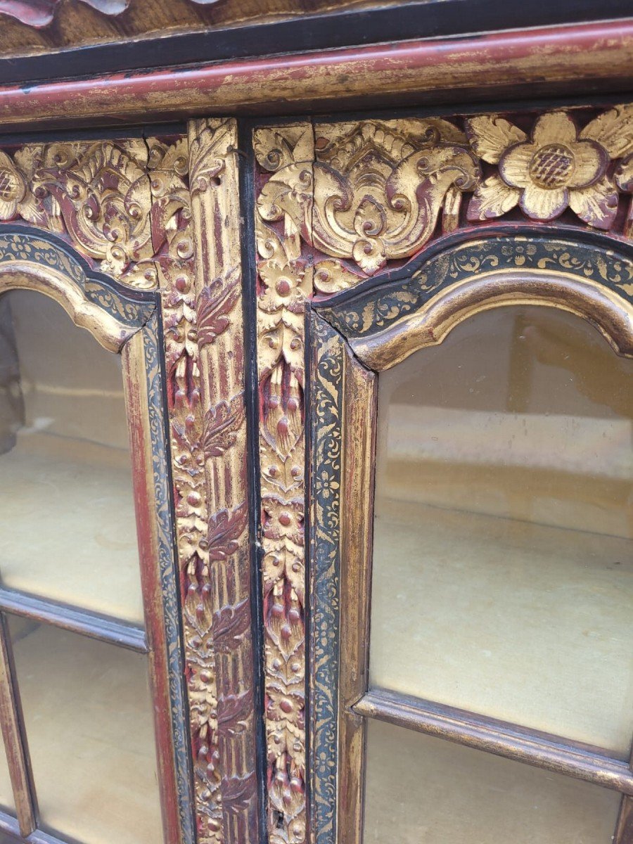 Asian Carved Wooden Furniture, Late 19th Early 20th Century-photo-1