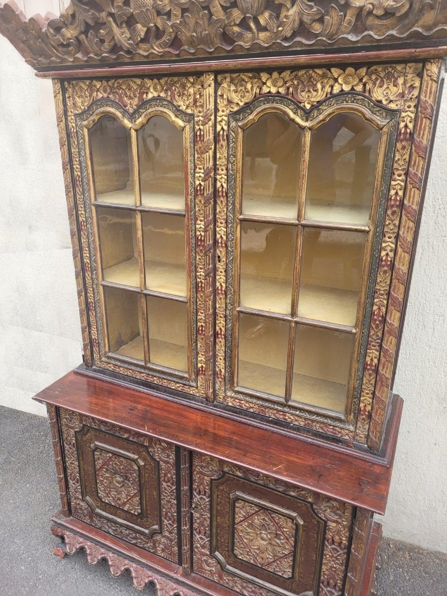 Asian Carved Wooden Furniture, Late 19th Early 20th Century-photo-2