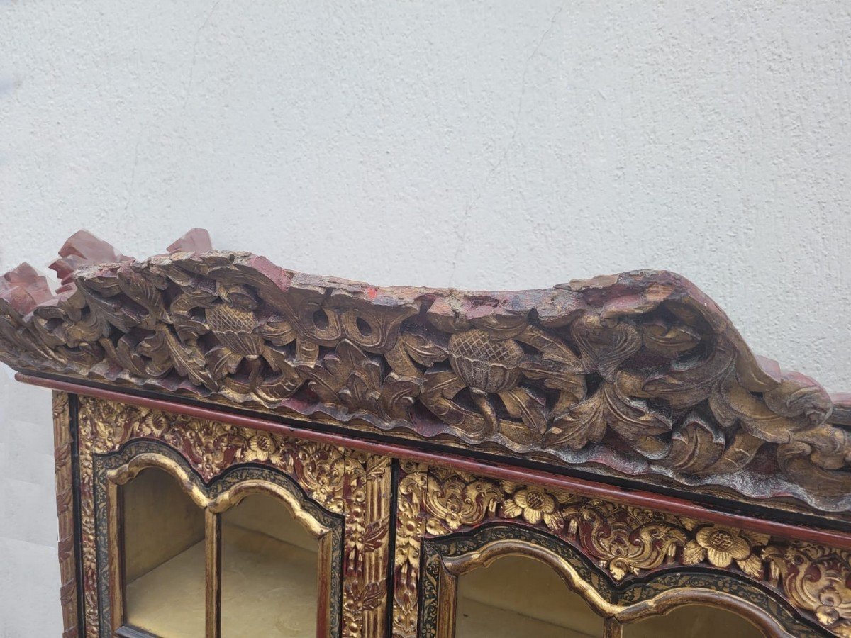 Asian Carved Wooden Furniture, Late 19th Early 20th Century-photo-6