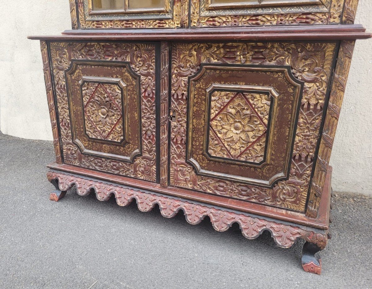 Asian Carved Wooden Furniture, Late 19th Early 20th Century-photo-7