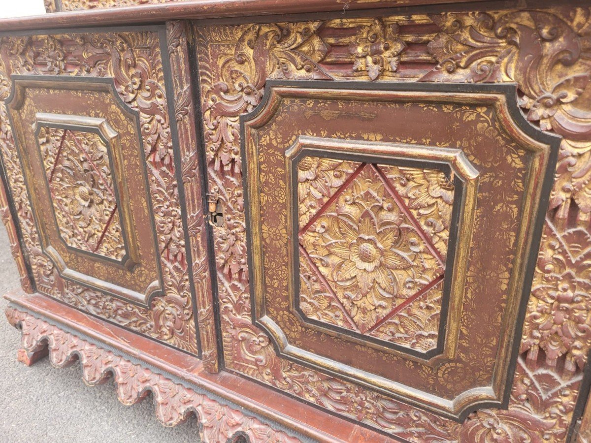 Asian Carved Wooden Furniture, Late 19th Early 20th Century-photo-8