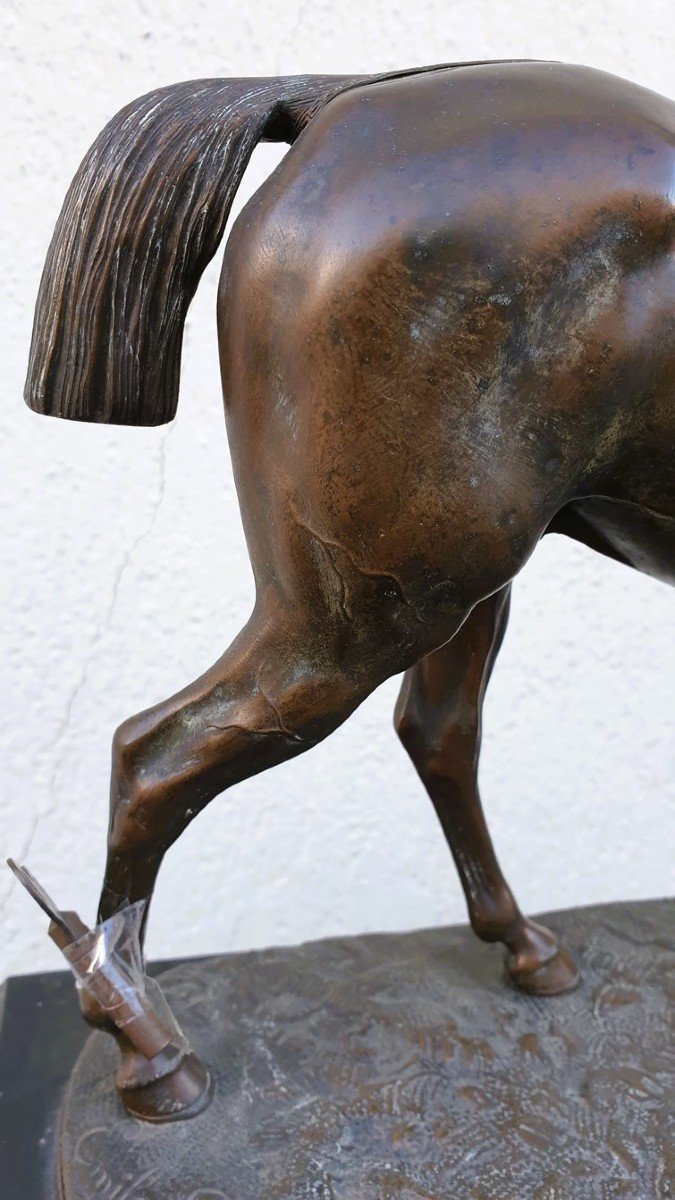 Emile Loiseau, Pendule Au Cheval, XIXème Siècle-photo-1